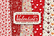 10 Valentine Day Patterns, a Pattern Graphic by DeepFuze (Thumbnail 1 of 4)