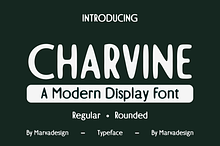 Charvine - A Modern Display Font