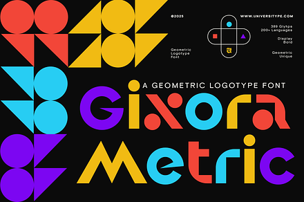 UT Gixora Metric - A Geometric Font