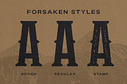 Forsaken - Display Font, a Blackletter Font by Letterhend Studio (Thumbnail 2 of 8)