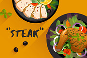 Big Set of Mediterranean Cuisine, an Object Graphic by Daraon (Thumbnail 5 of 5)