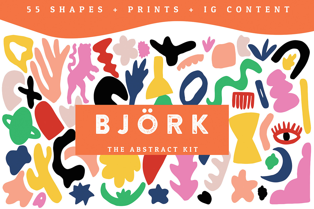 Björk The Abstract Graphics Kit, an Object Graphic by Neon Wild (Photo 1 of 9)