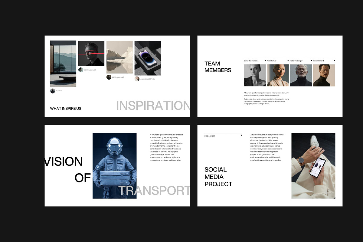 BLED Futuristic Minimalist Deck, a Presentation Template by Goashape Studio (Photo 4 of 10)