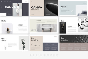 Canva Minimal PowerPoint Template