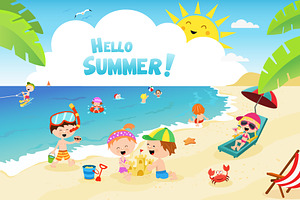 Kids At The Beach