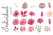 Watercolor Flower Clip Art - Flirty, an Illustration by Prettiful Designs (Thumbnail 3 of 5)