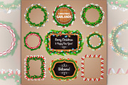 Christmas Garlands Set, a Decorative Illustration by Voysla's Shop (Thumbnail 3 of 5)