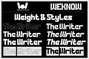 The Writer Font, a Sans Serif Font by weknow (Thumbnail 7 of 8)