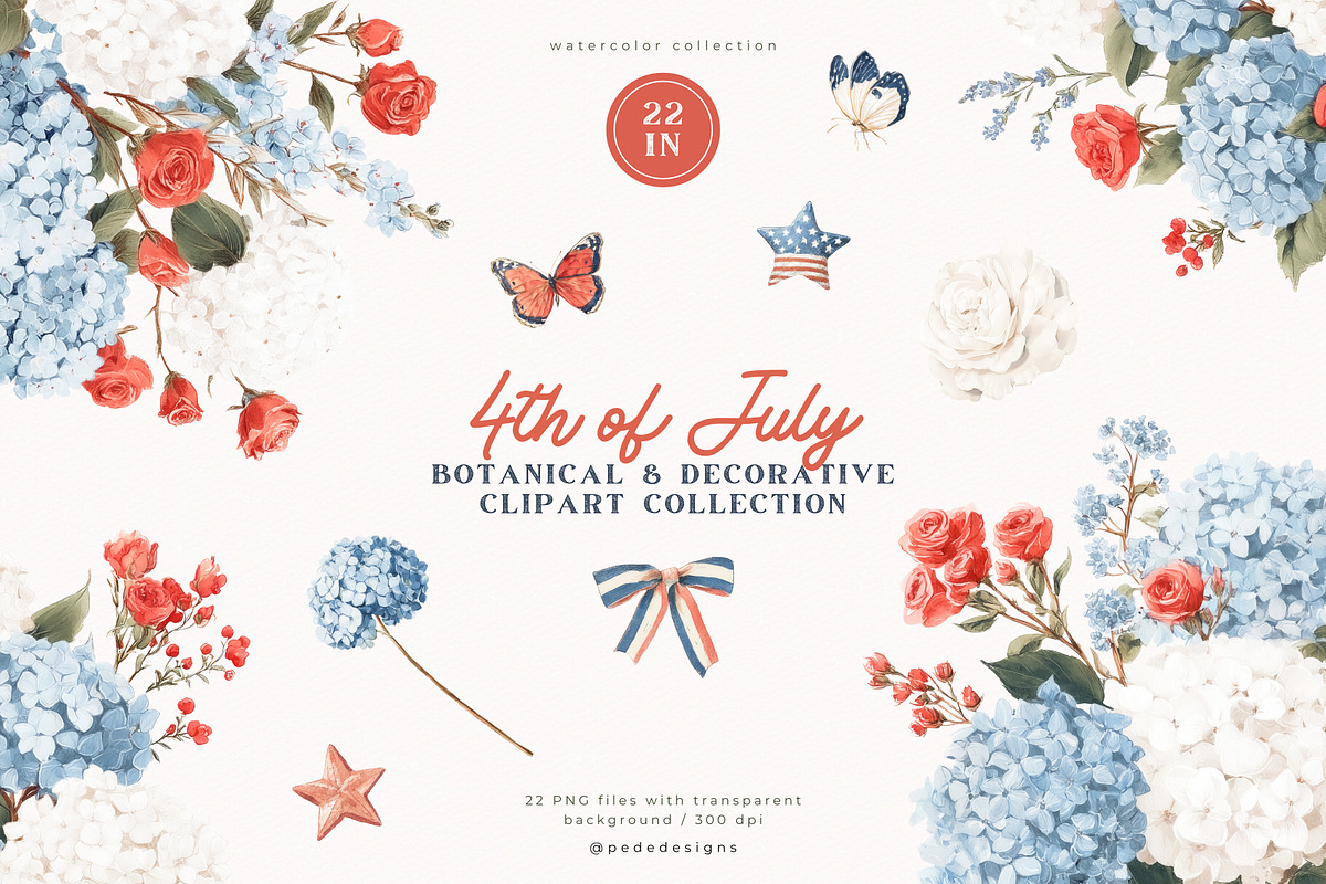 4th of July Collection, a Decorative Illustration by PeDe Designs (Photo 11 of 20)