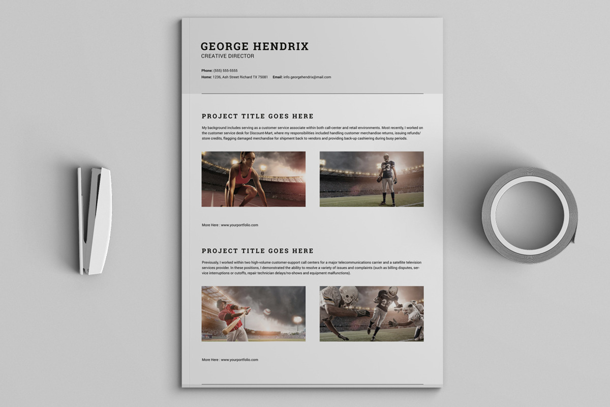 All in One Single Page Resume Pack, a Resume Template by SNIPESCIENTIST (Photo 4 of 5)