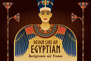 Egyptian Backgrounds and Frames, an Education Illustration by Wingsart Studio (Thumbnail 5 of 5)