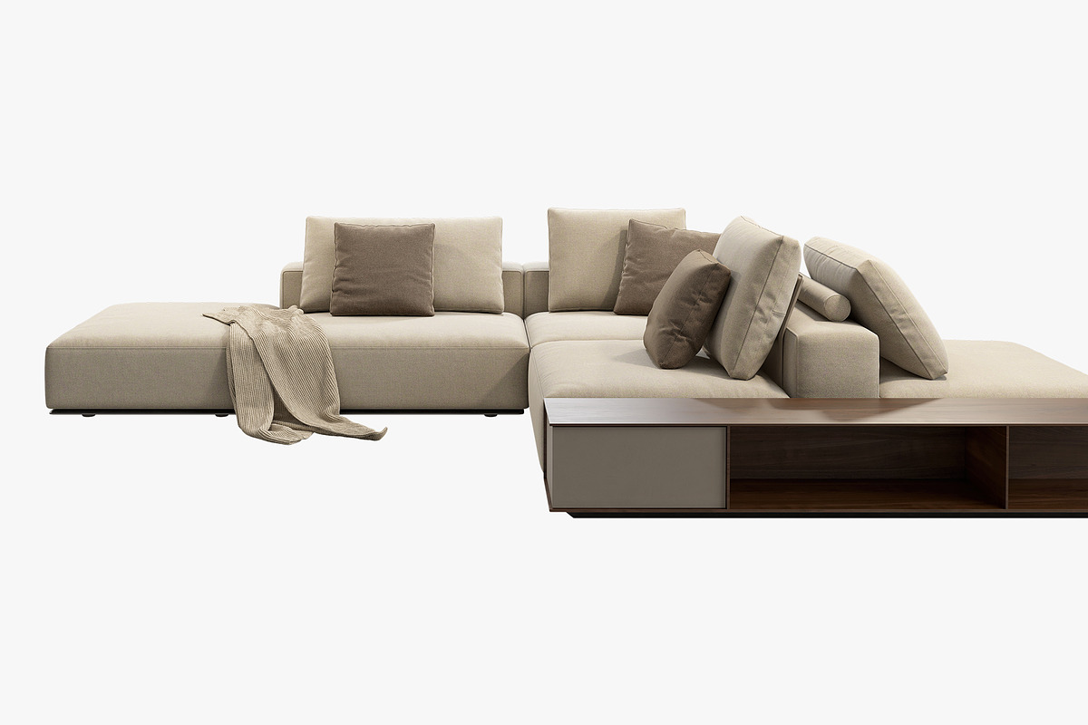 Poliform Westside Sofa set 3, a Furniture 3D Model by 3dmitruk (Photo 4 of 18)