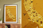 Vector Map of California, an Illustration by Red Monkey (Thumbnail 5 of 7)