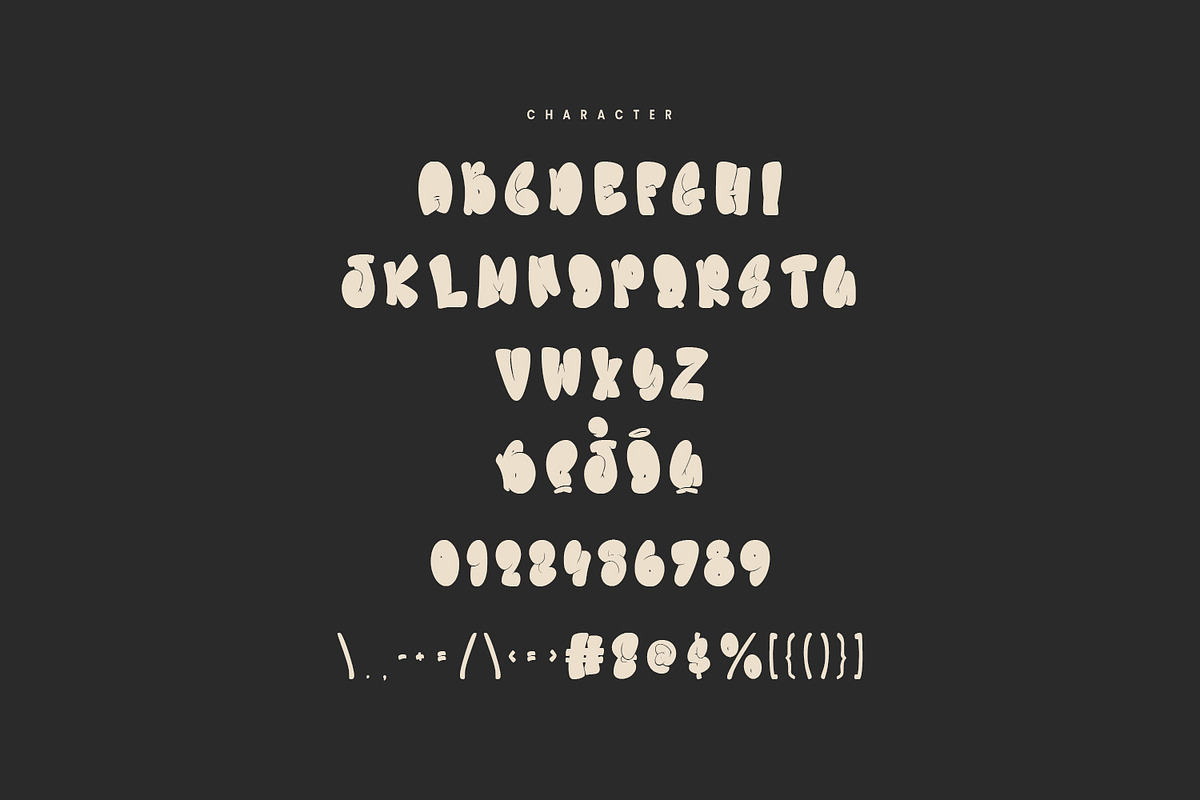 Liztoo Graffiti Bubble Display Font, a Handwritten Font by Maulana Creative (Photo 4 of 7)