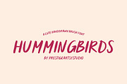 Hummingbirds A Cute Handwritten Font, a Handwritten Font by Prestige Artsy Studio (Thumbnail 1 of 9)