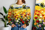 Field Of Wild Flowers, a Decorative Illustration by Sharon Schwalbe (Thumbnail 1 of 6)