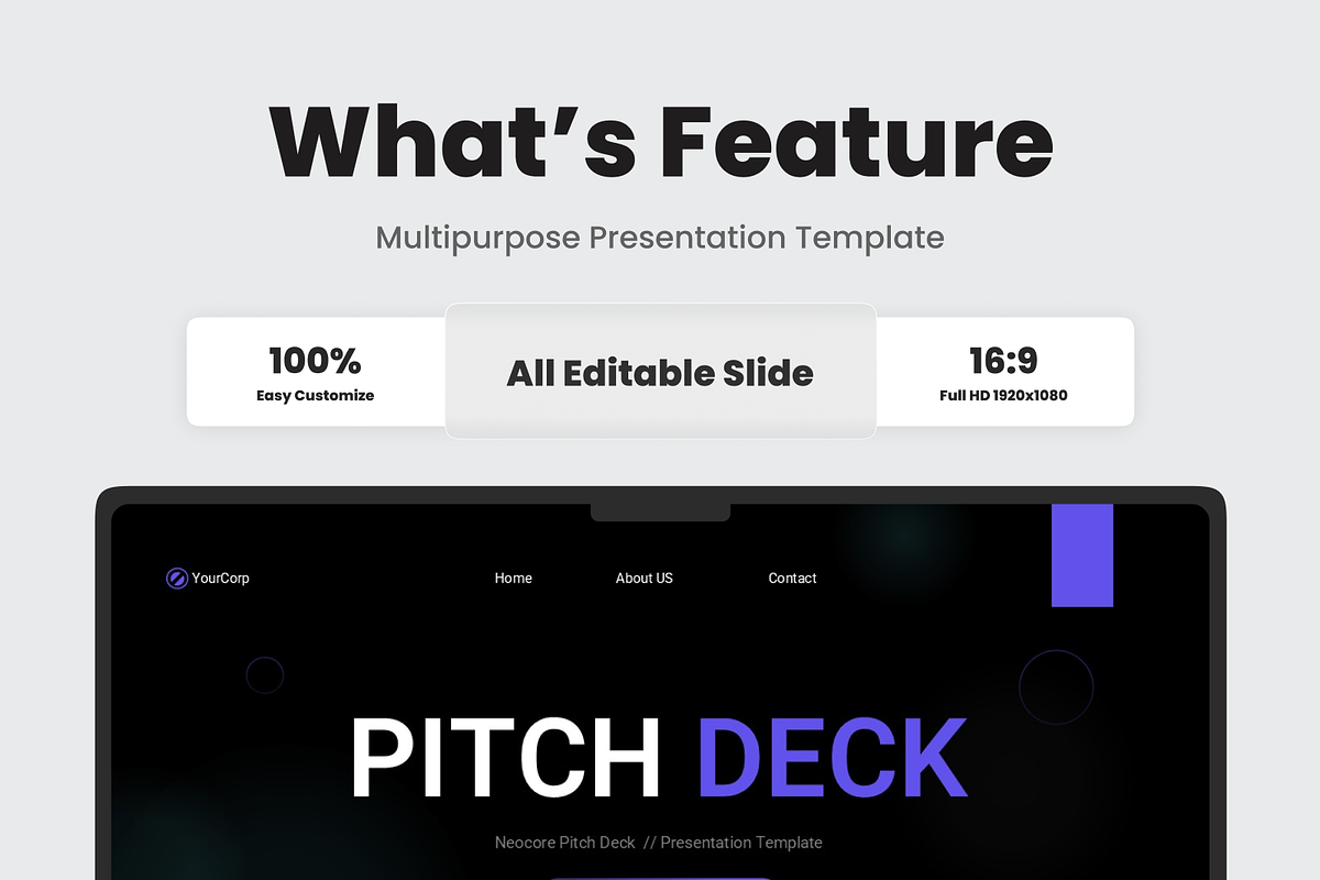 Bussines Pitch Deck Google Slides, a Presentation Template by SquidPixey (Photo 3 of 6)