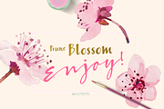 Prune Blossom - Wedding Clipart set, an Illustration by watercolorwild.graphics (Thumbnail 6 of 6)