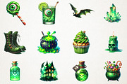 Halloween Sublimation Clipart, an Illustration by RobertsArt (Thumbnail 2 of 7)