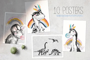 BABY DINOS watercolor set, an Animal Illustration by Natali Smolova (Thumbnail 9 of 12)