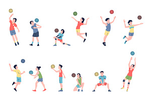 Volleyball players. Professional, a Sport Illustration by LadadikArt