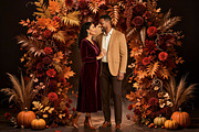 34 Autumn Wreath Digital Backdrops, a Background Graphic by 3Motional (Thumbnail 17 of 18)
