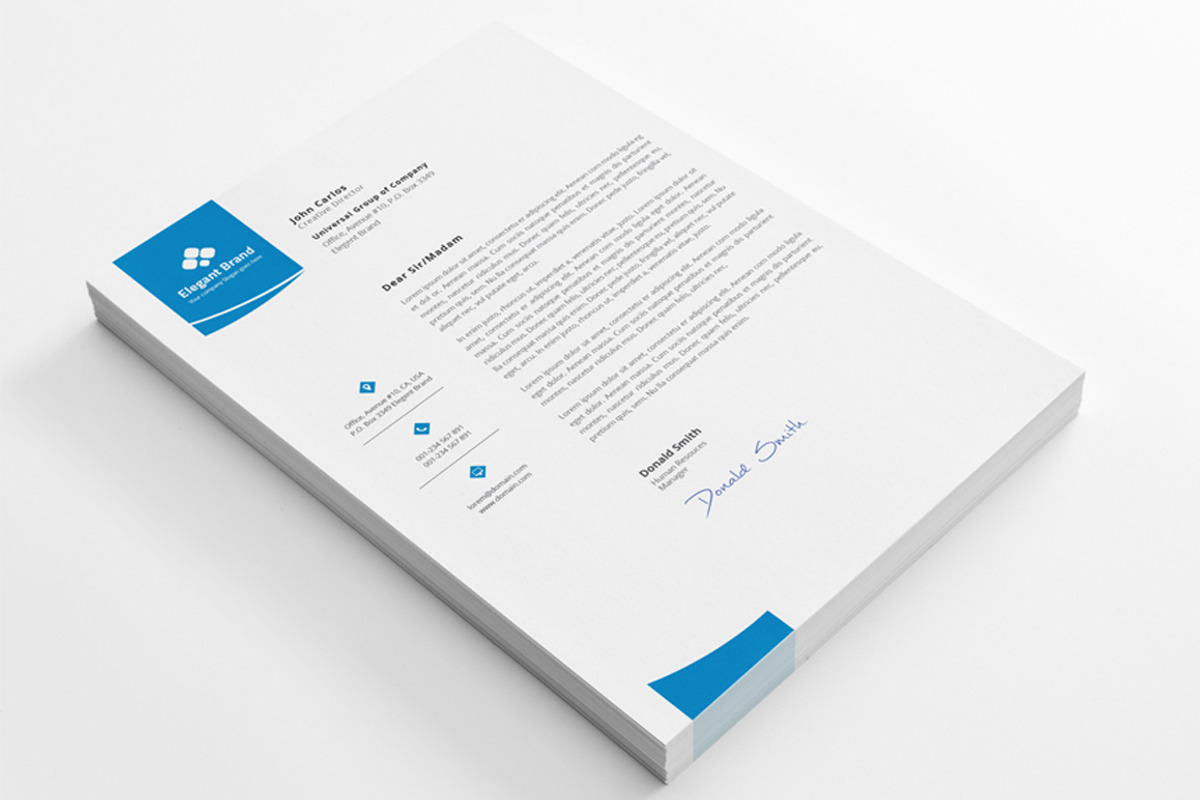 Letterhead, a Stationery Template by Pxl_graphic (Photo 2 of 3)