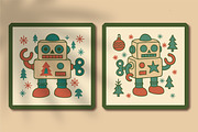 Retro Christmas Toy Robots Graphics, an Object Graphic by Blynn Pippen (Thumbnail 23 of 26)