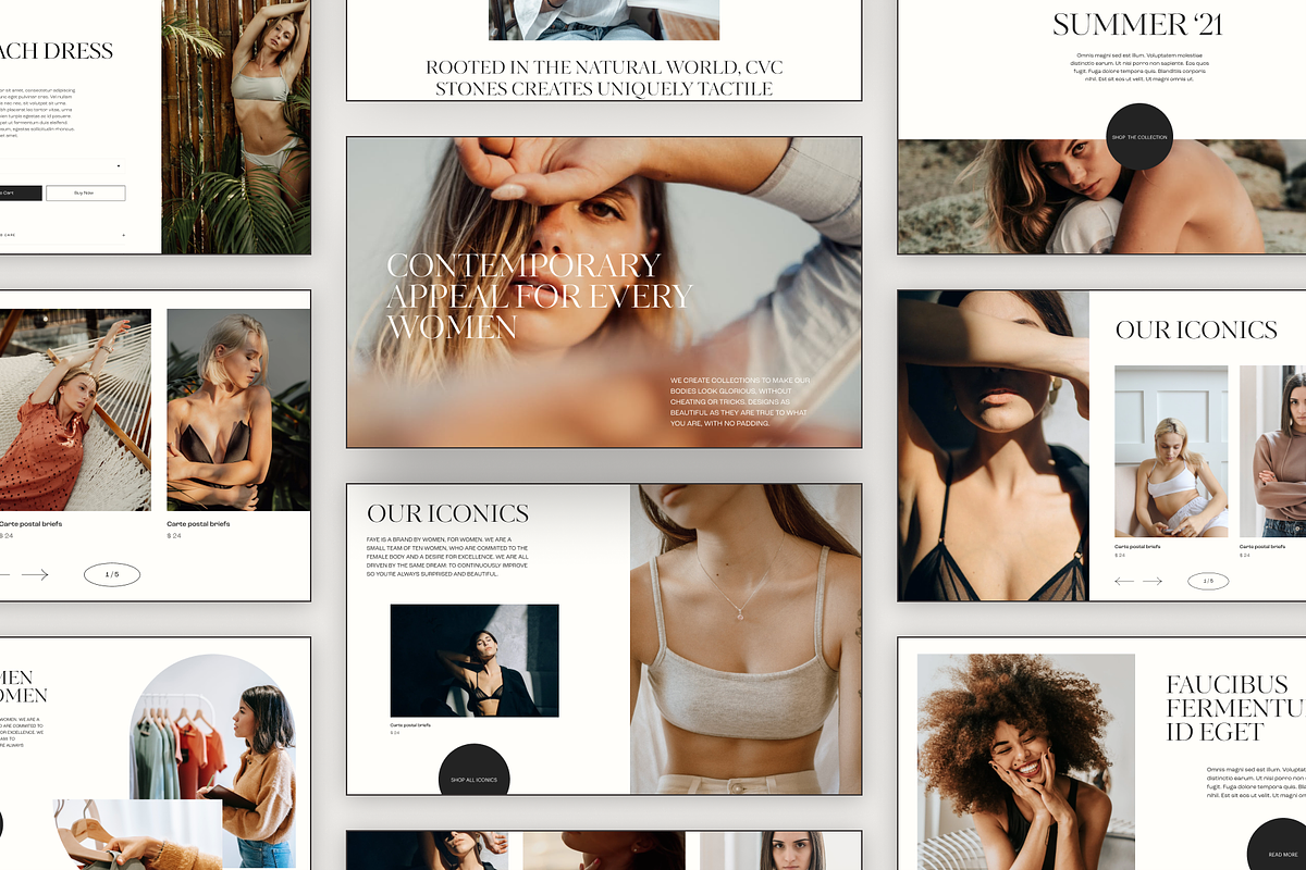 SALE - Soleil | E-commerce UI Kit, a Landing Page Template by Ghostpixel (Photo 2 of 9)