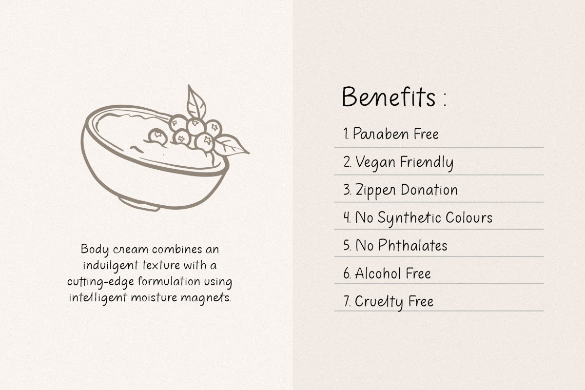 Marllena | Cute Handwritten Font, a Handwritten Font by Burhan Afif (Photo 4 of 10)