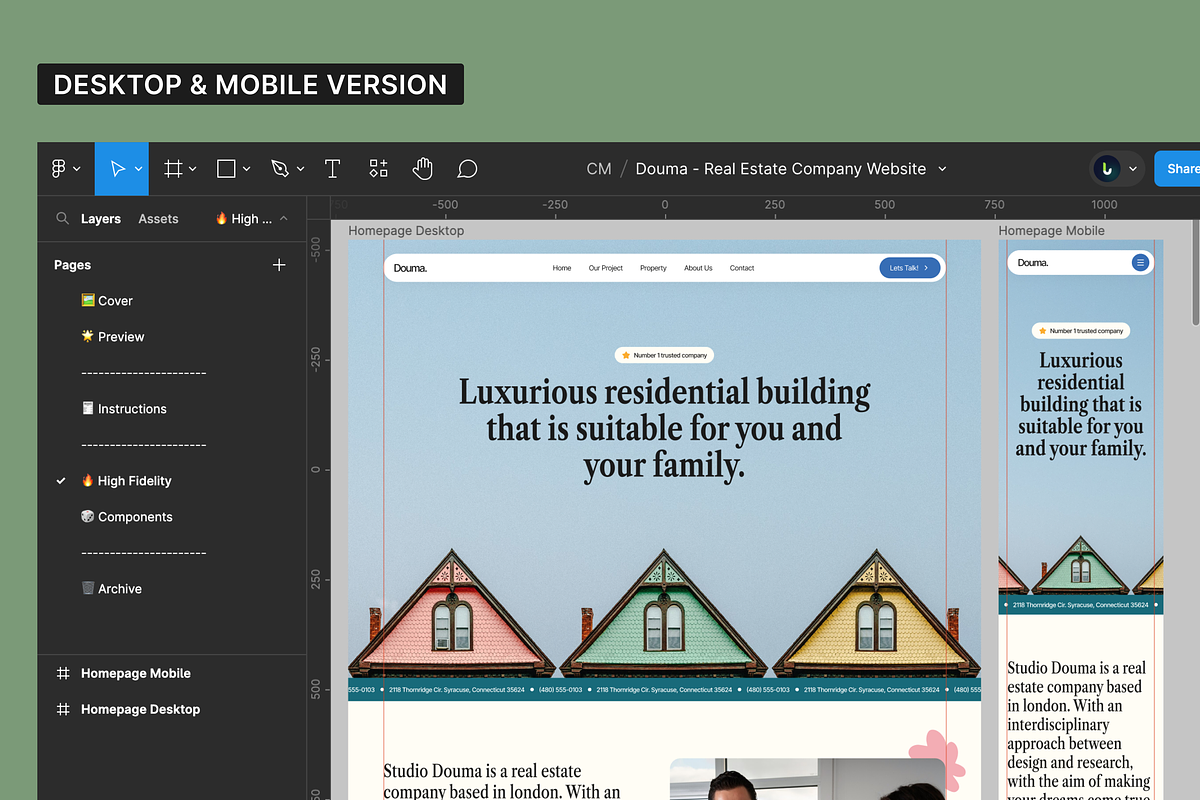 Douma - Real Estate Landing Page, a Landing Page Template by SundayWorkTeam (Photo 2 of 4)