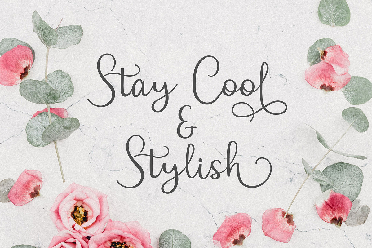 Relista Script Font preview 6