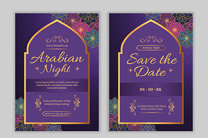 Arabian Night Elegant Invitation, a Templates & Theme by studiogstock