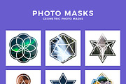 Geometric Photo Masks, a Social Media Template by QueenDesigns (Thumbnail 1 of 5)