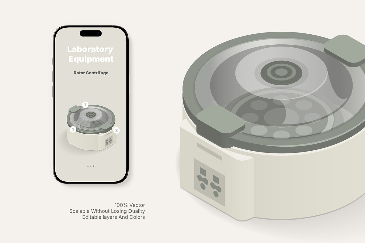 Isometric Laboratory Equipment Icons, an Icon by Voysla's Shop (Photo 3 of 7)