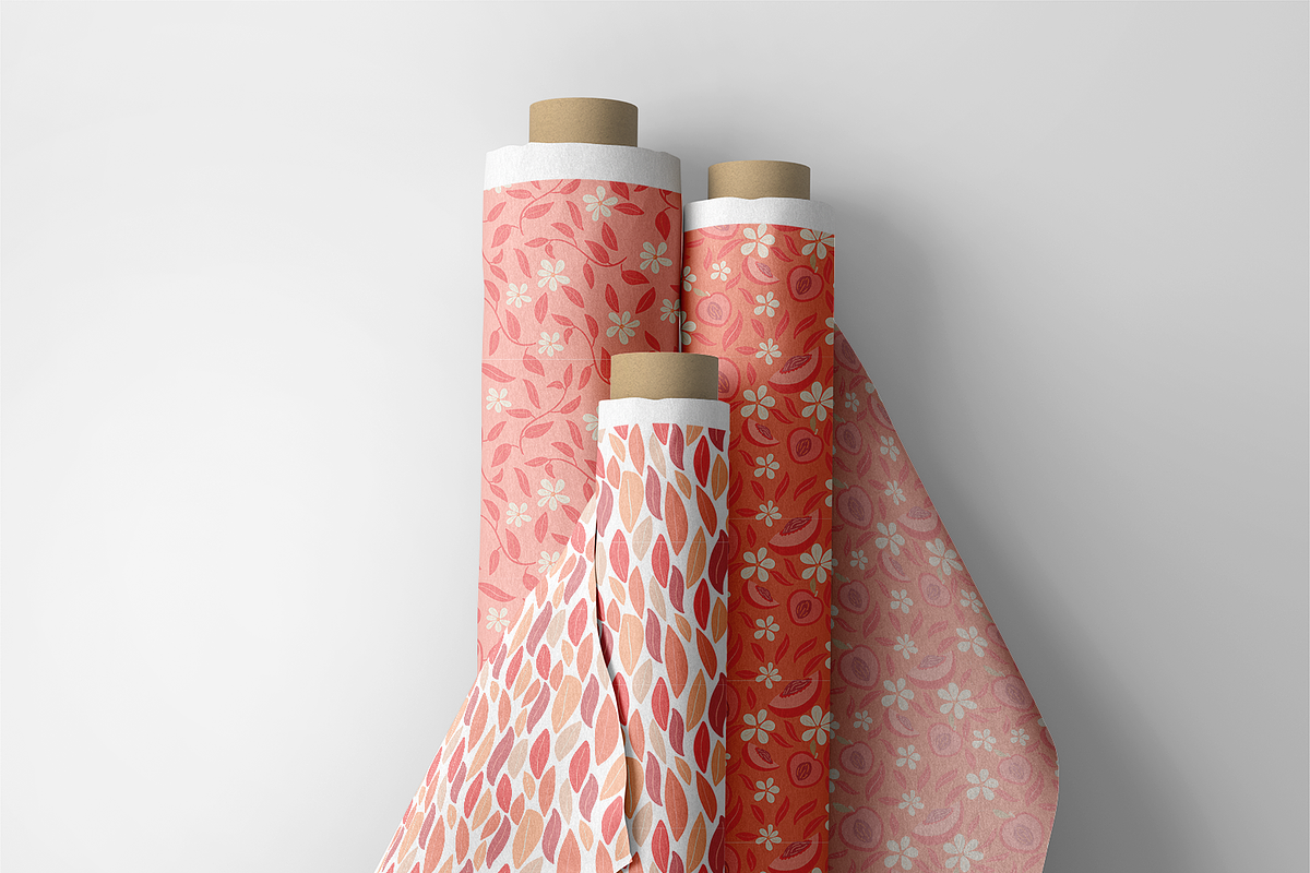 Peach pantone inspiration patterns, a Pattern Graphic by Daria Balaeva (Photo 6 of 8)