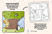 Cute Cozy Animal Friends, an Education Illustration by Bold & Easy Coloring Book (Thumbnail 2 of 3)