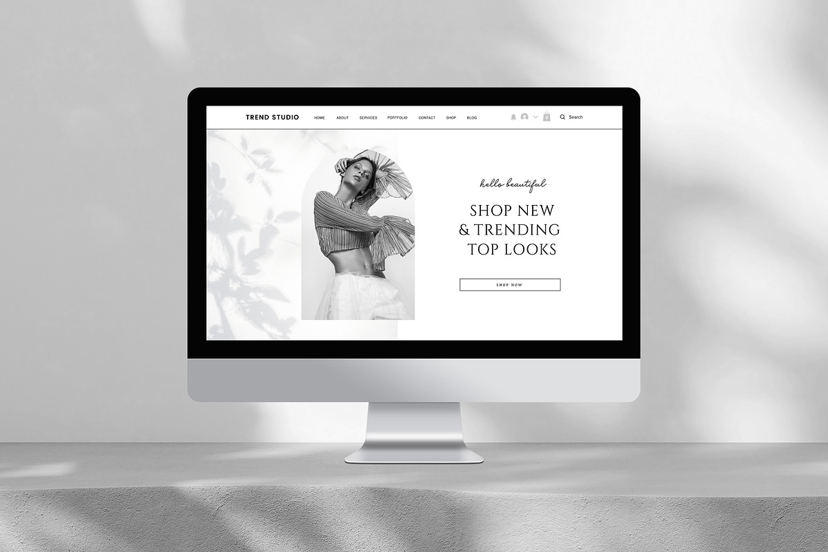 Ecommerce Wix Website Template, a Wix Template by Studio Luxe Creative (Photo 4 of 12)