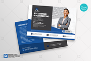 Accounting Company Services Postcard, a Card Template by PSDPixel (Thumbnail 2 of 4)