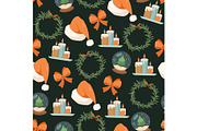 Holiday seamless pattern design, a Pattern Graphic by Elen_Art (Thumbnail 2 of 3)