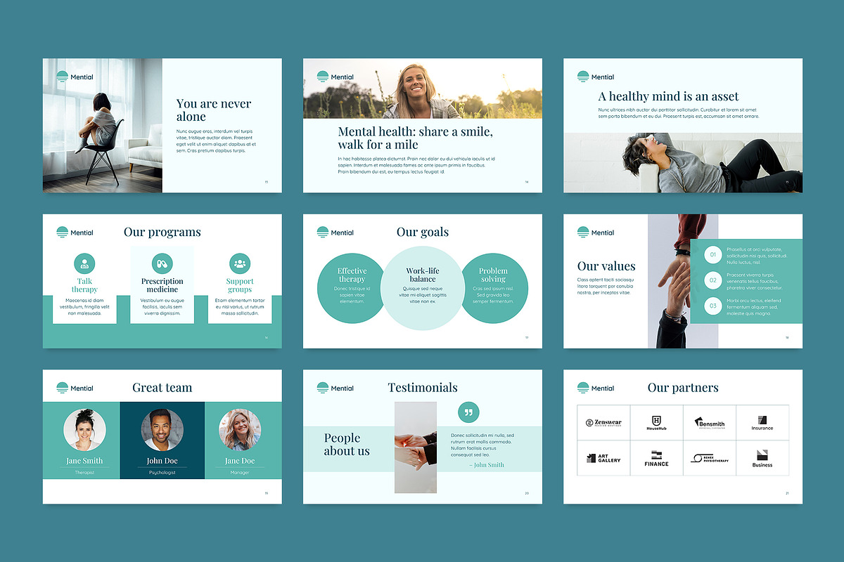 Presentation Mental Health, a Presentation Template by TemplatesNow! (Photo 8 of 14)