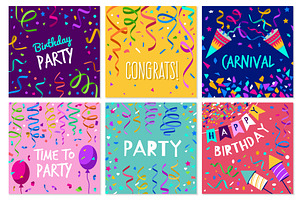 Cards invitation. Decorated placards, an Object Illustration by Onyx