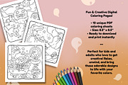 Spooky Cute Halloween Coloring Pages, an Education Illustration by Bold & Easy Coloring Book (Thumbnail 2 of 4)