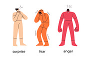 Characters expressing basic emotions, a Person Illustration by Good Studio (Thumbnail 3 of 3)
