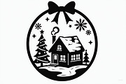 Christmas Ornament Laser Cut Design, a Graphic by musafir_fashion (Thumbnail 9 of 16)