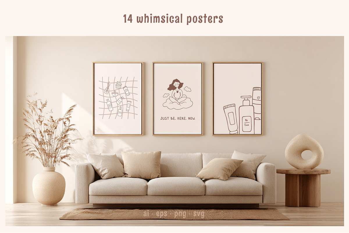 Whimsical self care set. Me time, a Healthcare Illustration by soboleva alya (Photo 5 of 16)