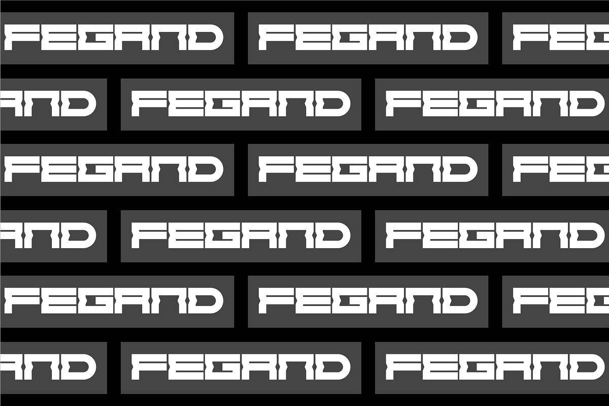 Fegand - Futuristic Display Font, a Sans Serif Font by Typeagle (Photo 8 of 10)