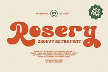 Rosery - Groovy Retro Font