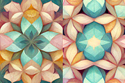 Summer kaleidoscope background set, a Texture Graphic by Olha Klein (Thumbnail 4 of 6)