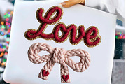 Crochet Pink Love Bow Valentine PNG, an Illustration by Craft Nest (Thumbnail 2 of 5)